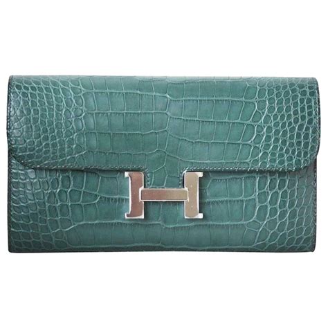 hermes constance crocodile white|hermes constance to go wallet.